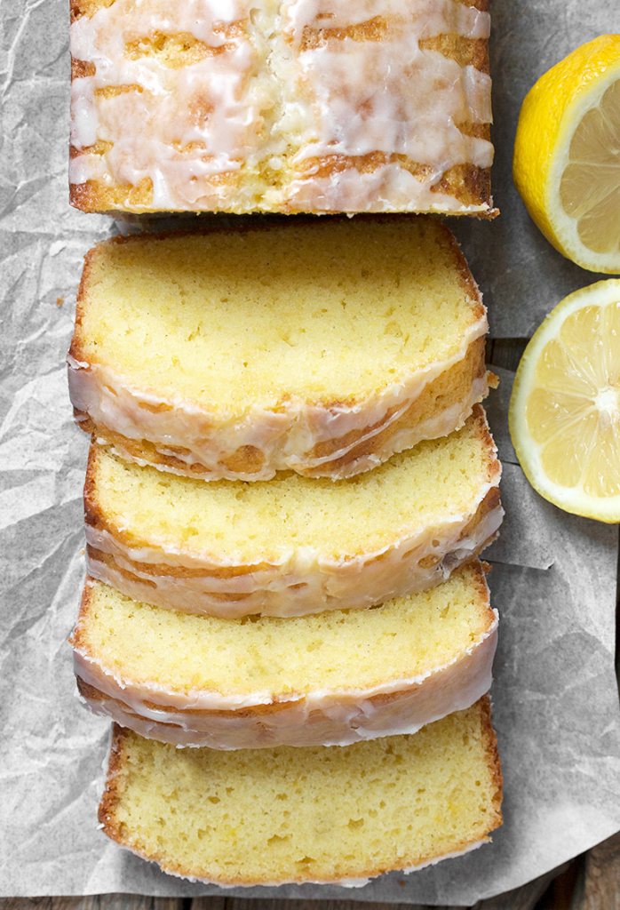 Glazed Lemon Pound Cake Loaf Food Fare